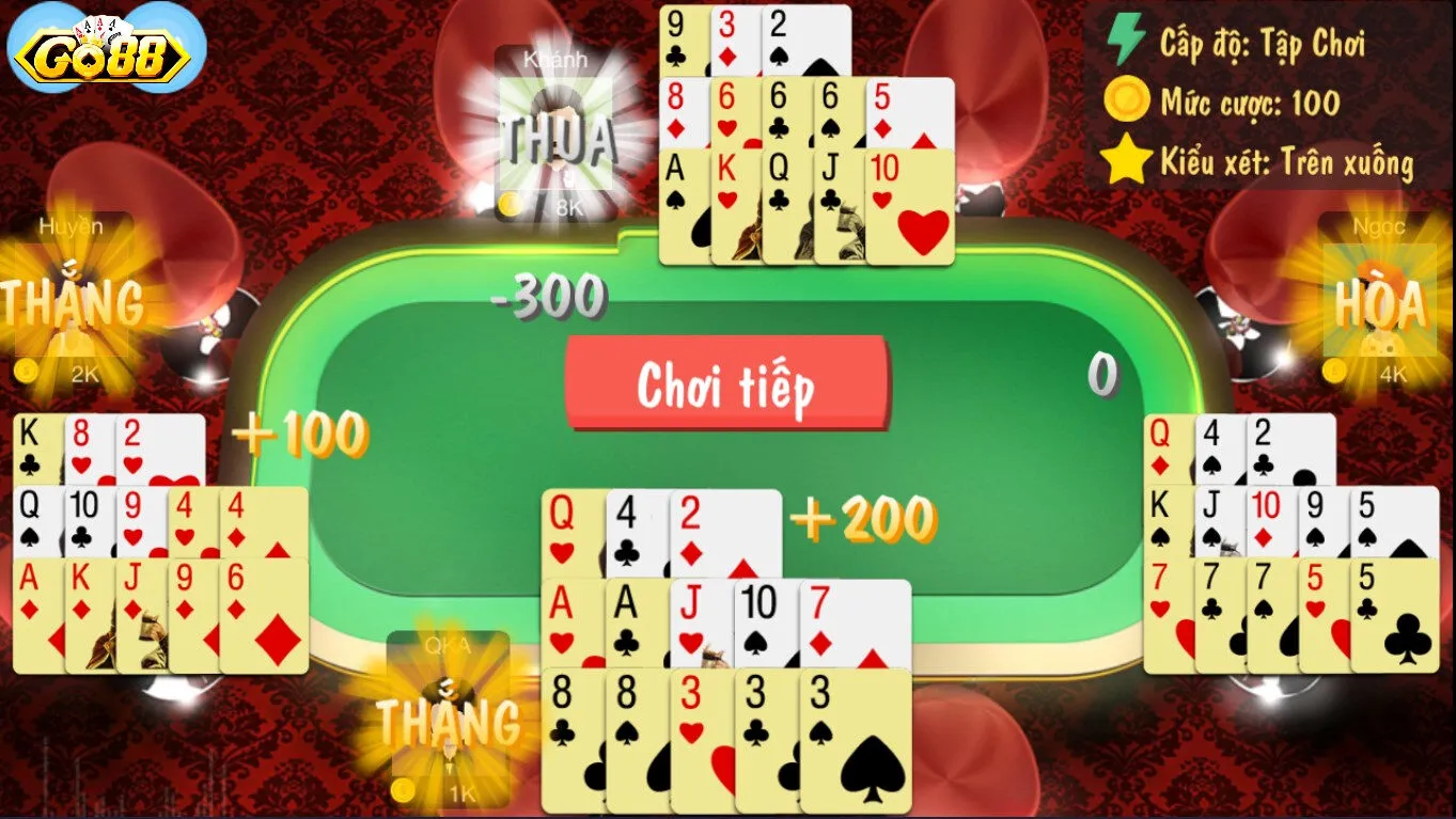 Một số tính năng của Bài Mậu Binh mà các bạn trẻ yêu thích